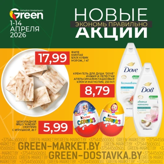 Новые акции в магазинах GREEN